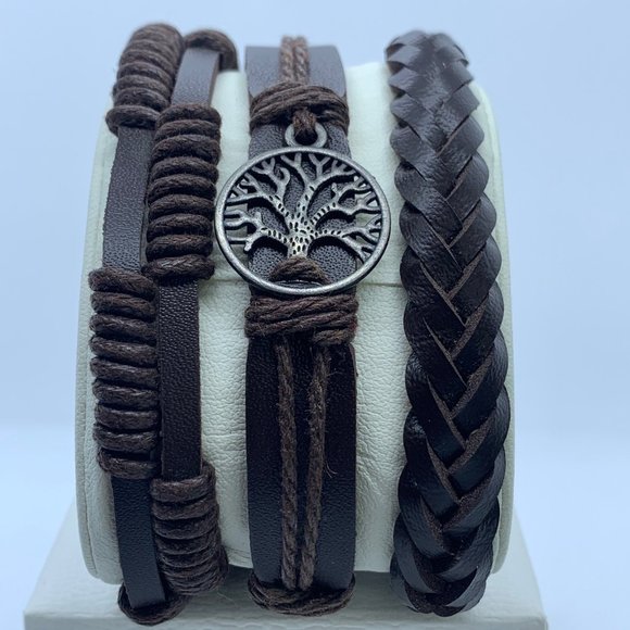 Men's Multi layer leather bracelet - Picture 1 of 2
